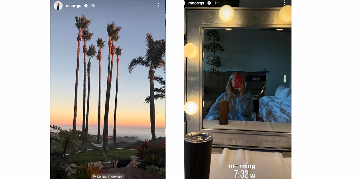 Morgan Riddle&#039;s Instagram story; ( Source - Instagram @moorrgs)