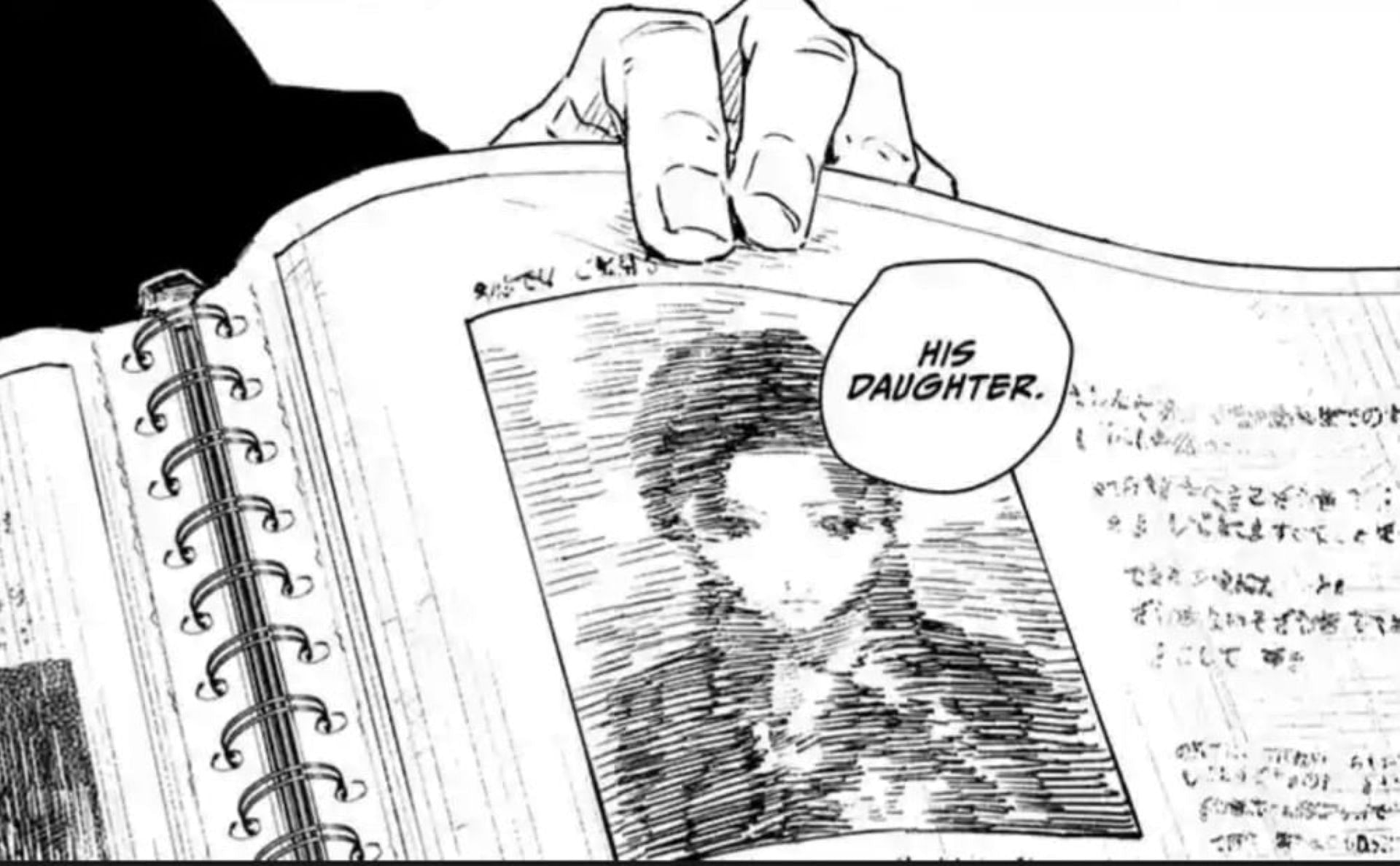 Samura's daughter's image from Kamunabi's headquarters (Image via Shueisha)