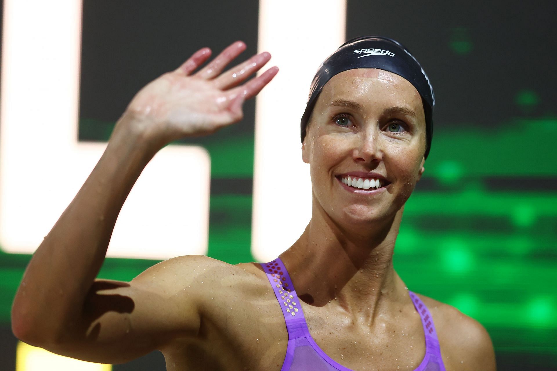 Emma McKeon during the 2024 Australian Swimming Trials at Brisbane Aquatic Centre in Australia. (Photo by Getty Images)