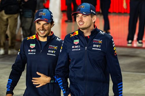 Max Verstappen and Sergio Perez (Image Source: Getty)