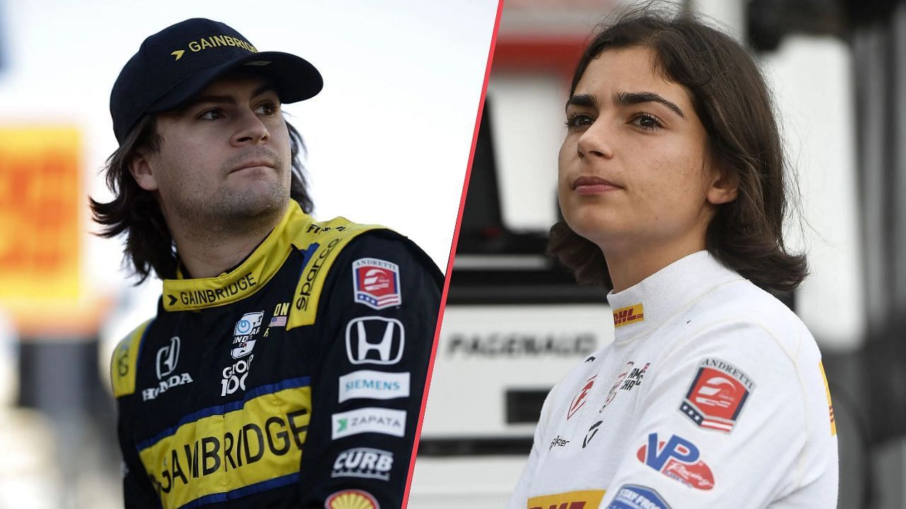 Colton Herta and Jamie Chadwick | Image via Getty