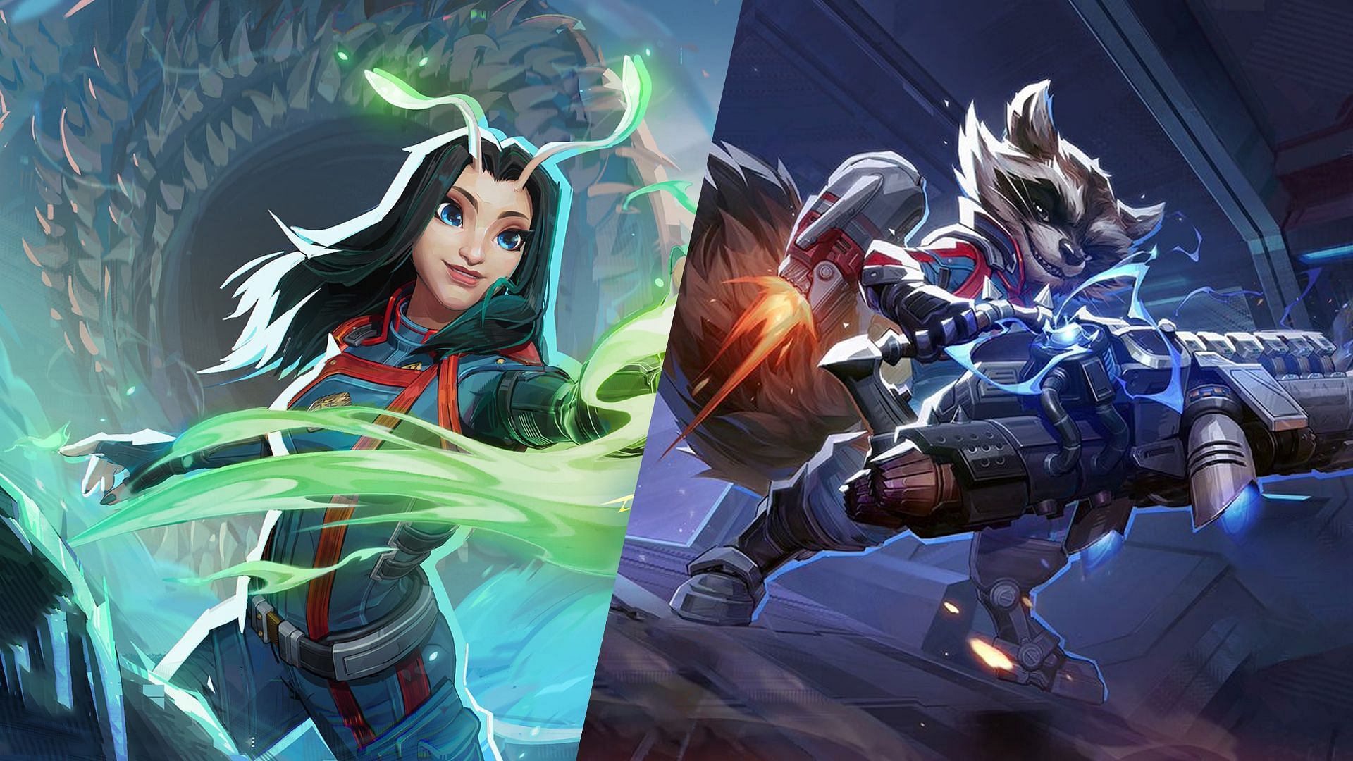 Mantis (Left) and Rocket Raccoon (Right) (Image via NetEase Games)