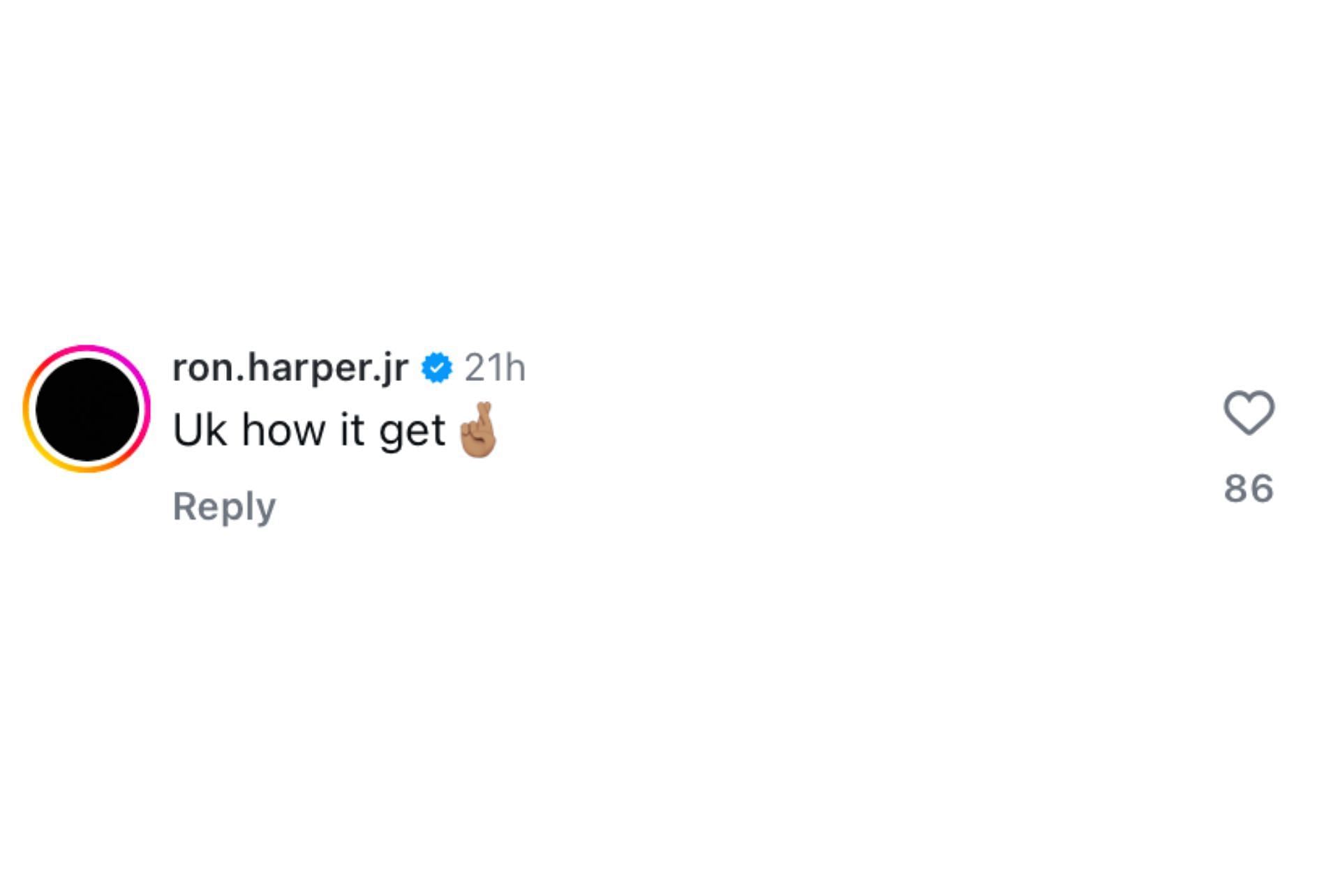 @ron.harper.jr comments on Dylan Harper&#039;s post