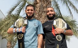 Belal Muhammad reacts to Islam Makhachev being called a "weight bully" by Daniel Cormier in a hilarious exchange