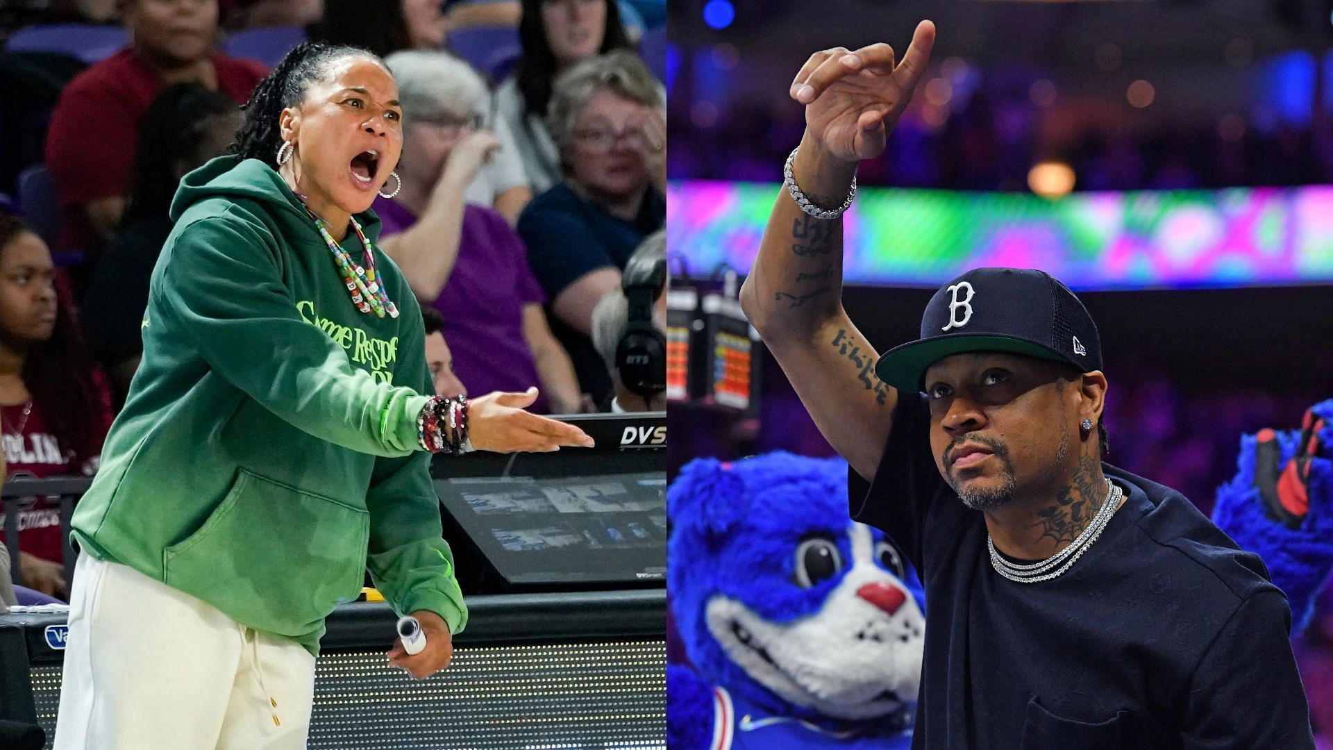 Dawn Staley and Allen Iverson