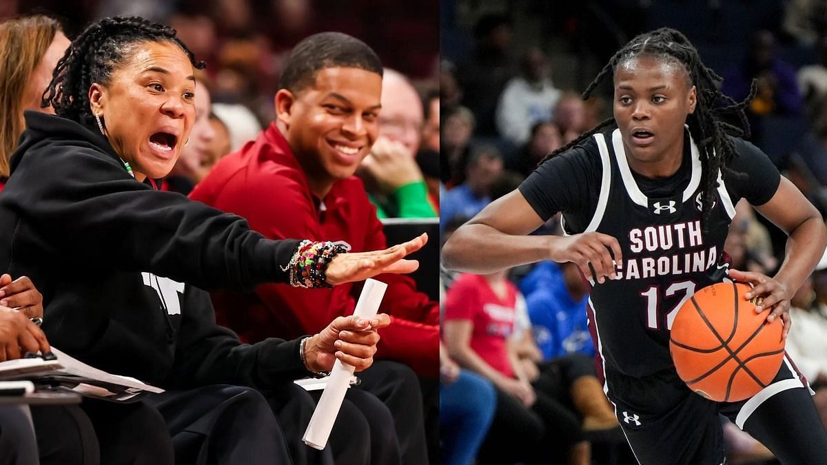 Dawn Staley, MiLaysia Fulwiley (Image Credits: IMAGN)