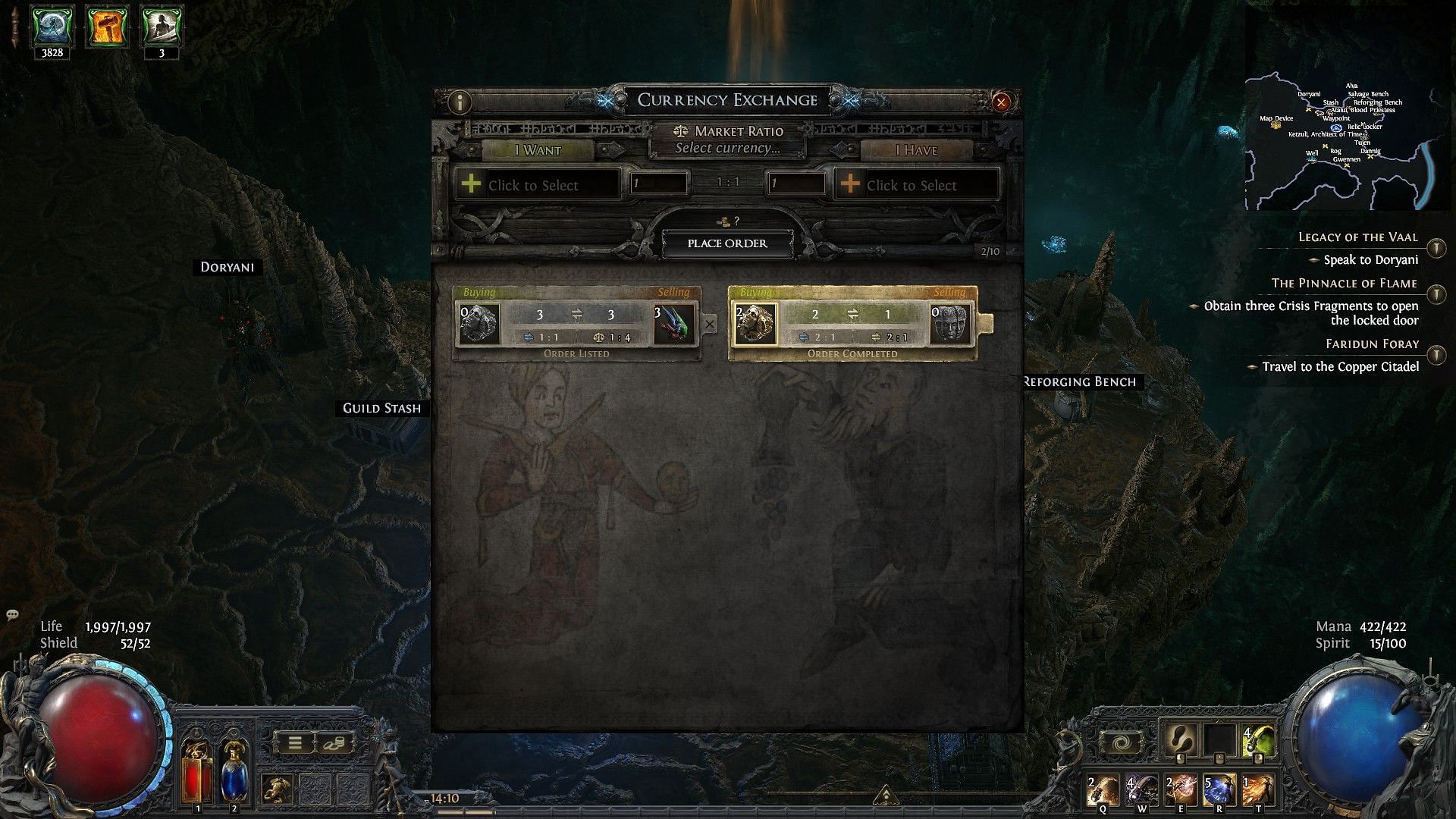 Currency Exchange shop in Path of Exile 2 (Image via GGG)