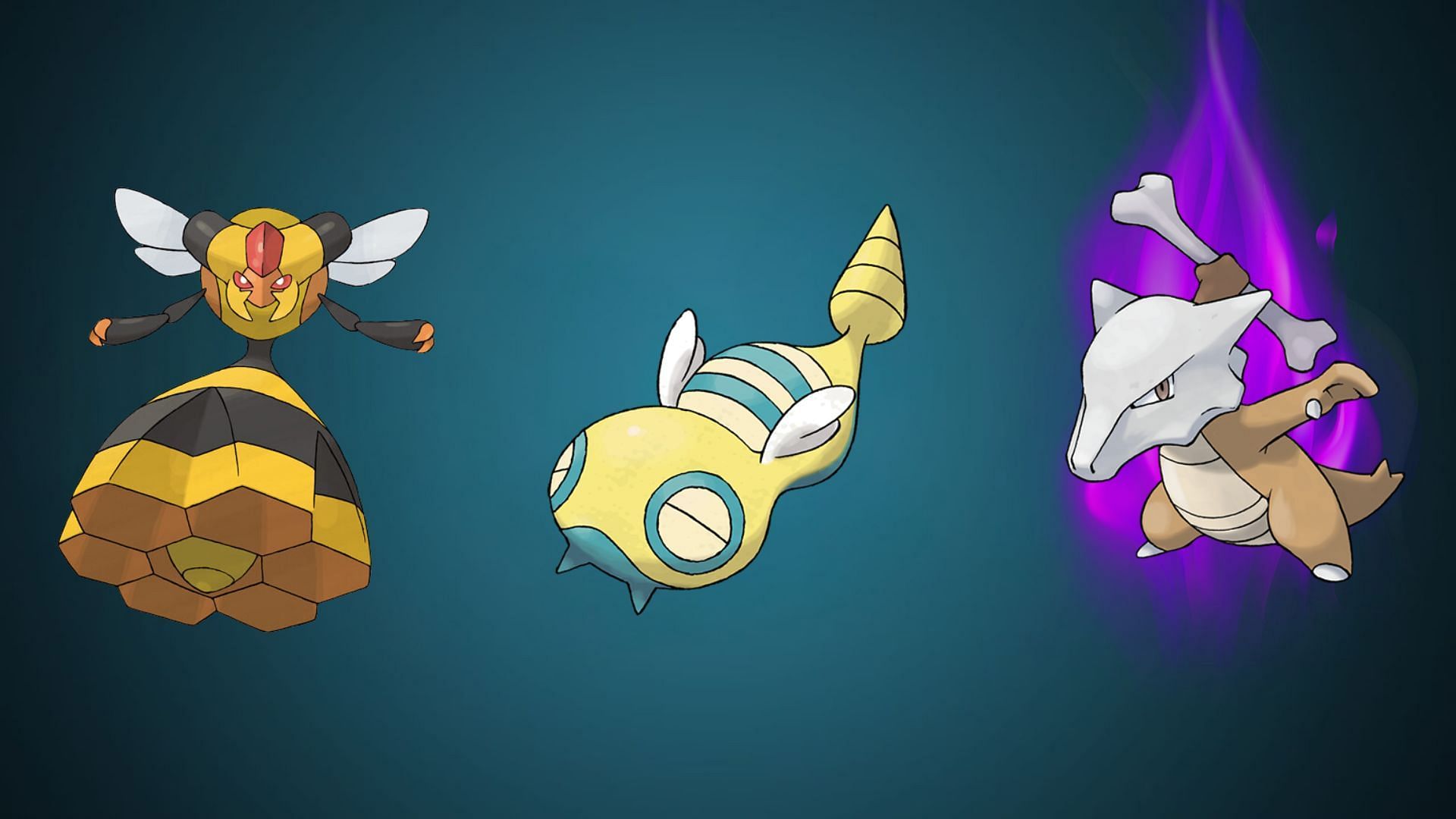 Vespiquen, Dunsparce, and Shadow Kanto Marowak (Image via TPC)