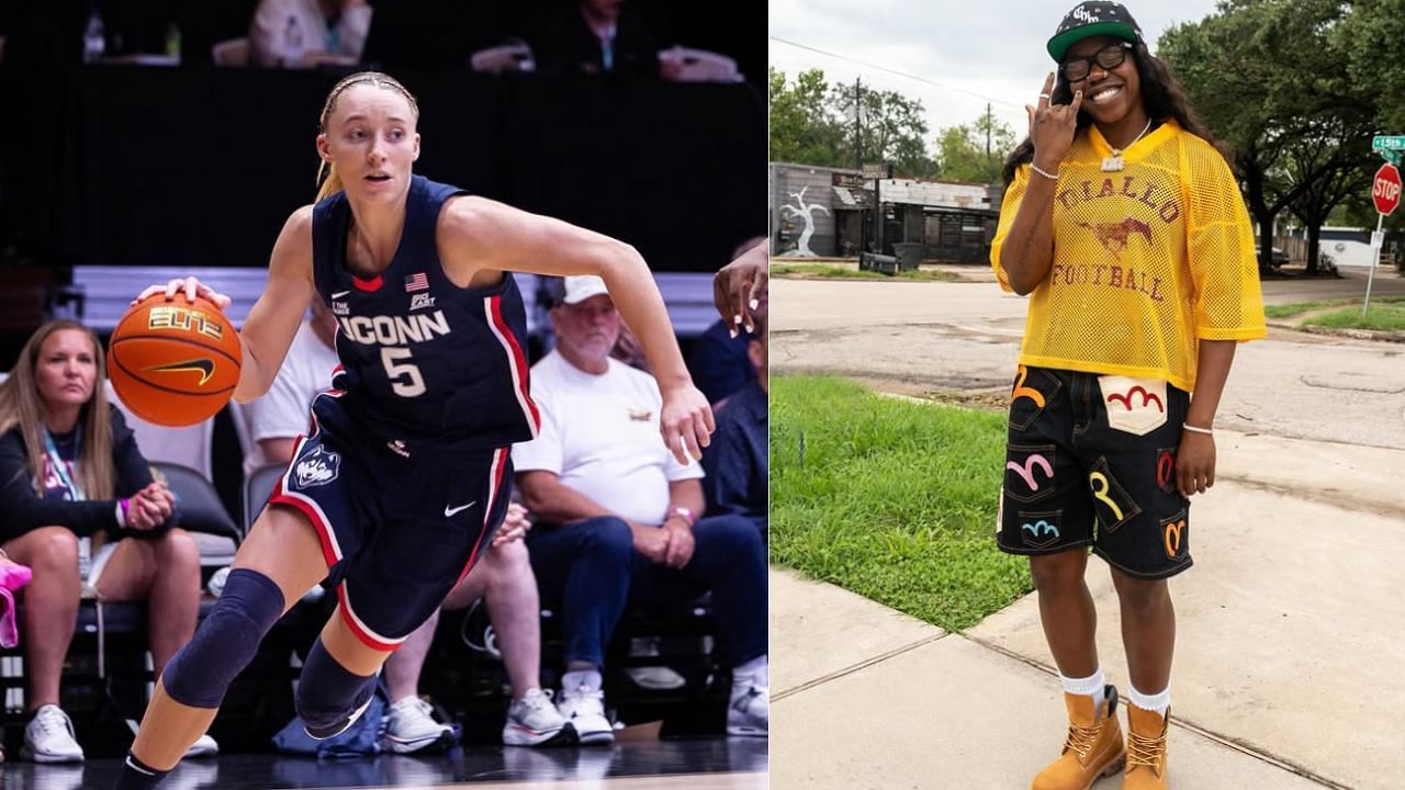 Fans react to potential Paige Bueckers and Arike Ogunbowale pairing in Dallas. [photo: @uconnwbb/IG, @arike_ogunbowale/IG]