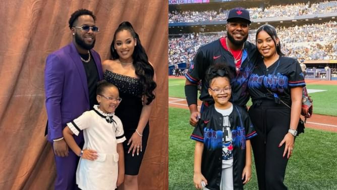 In Pictures: Vladimir Guerrero Jr.'s wife Nathalie adds glamor with wax-coated denim jumpsuit and high-end accessories