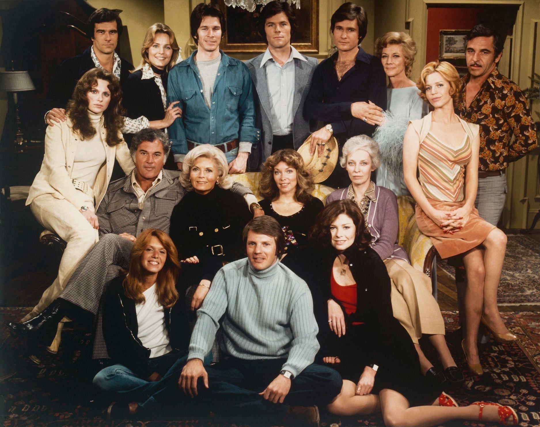 Beau Kazer with other cast members of The Young and The Restless in 1975 (Image via Facebook/@The Young and The Restless)