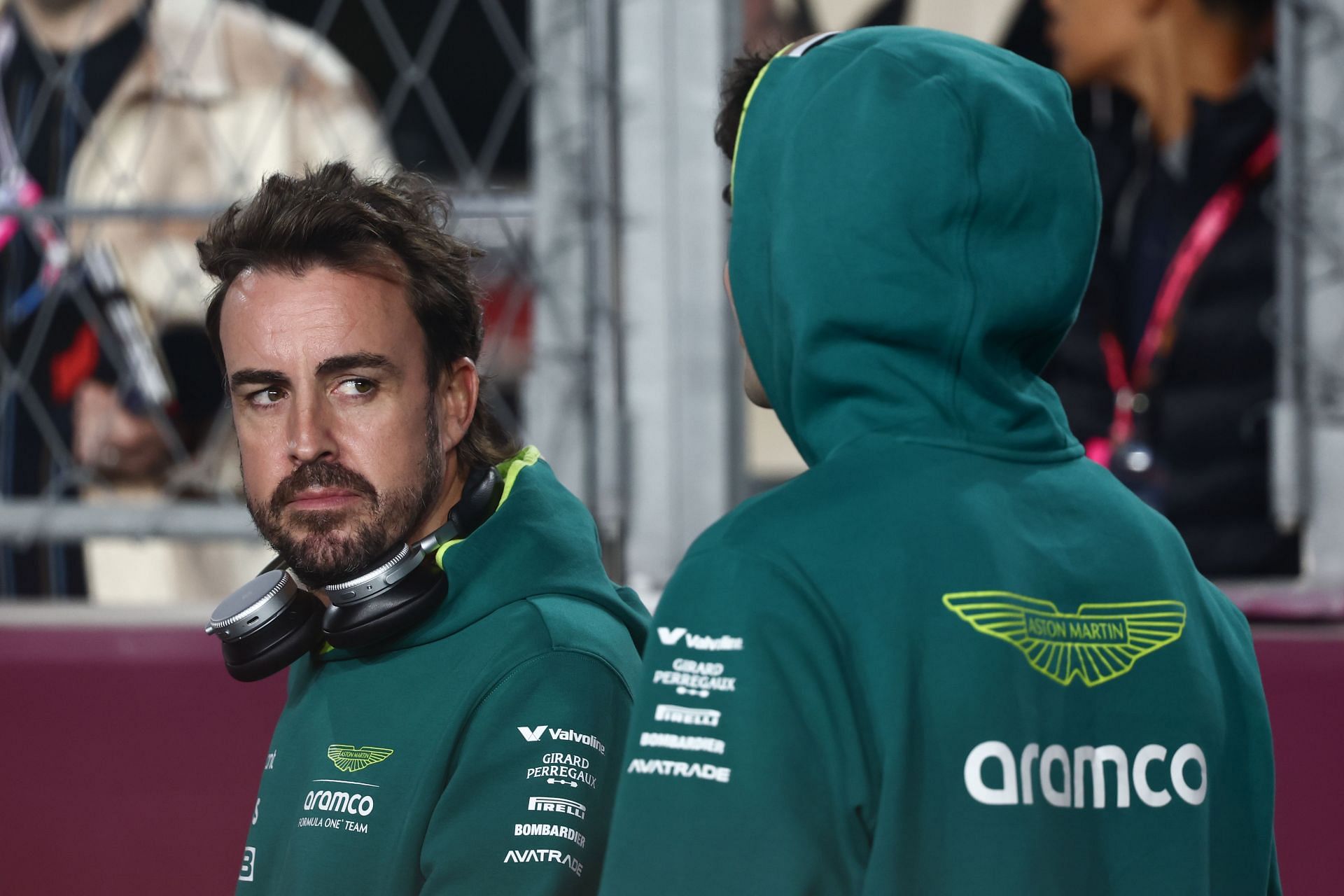 Fernando Alonso ahead of the Qatar Grand Prix at the Lusail International Circuit- Source: Getty