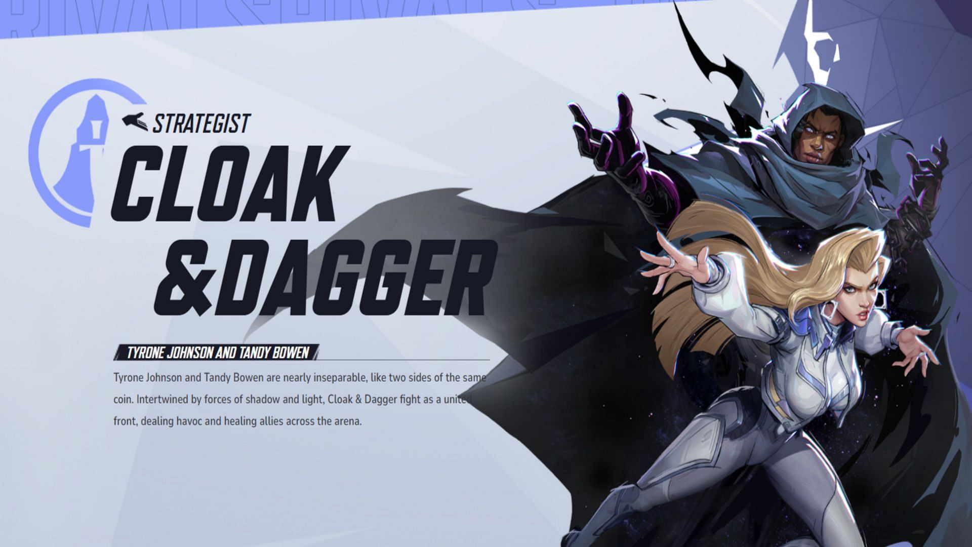 Cloak &amp; Dagger aka Tyrone Johnson and Tandy Bowen (Image via NetEase Games)