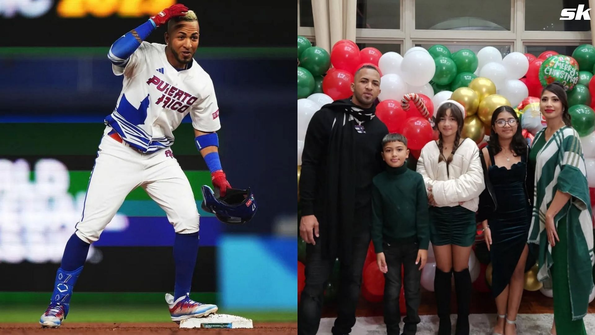 Eddie Rosario celebrated daughter Mileiddy