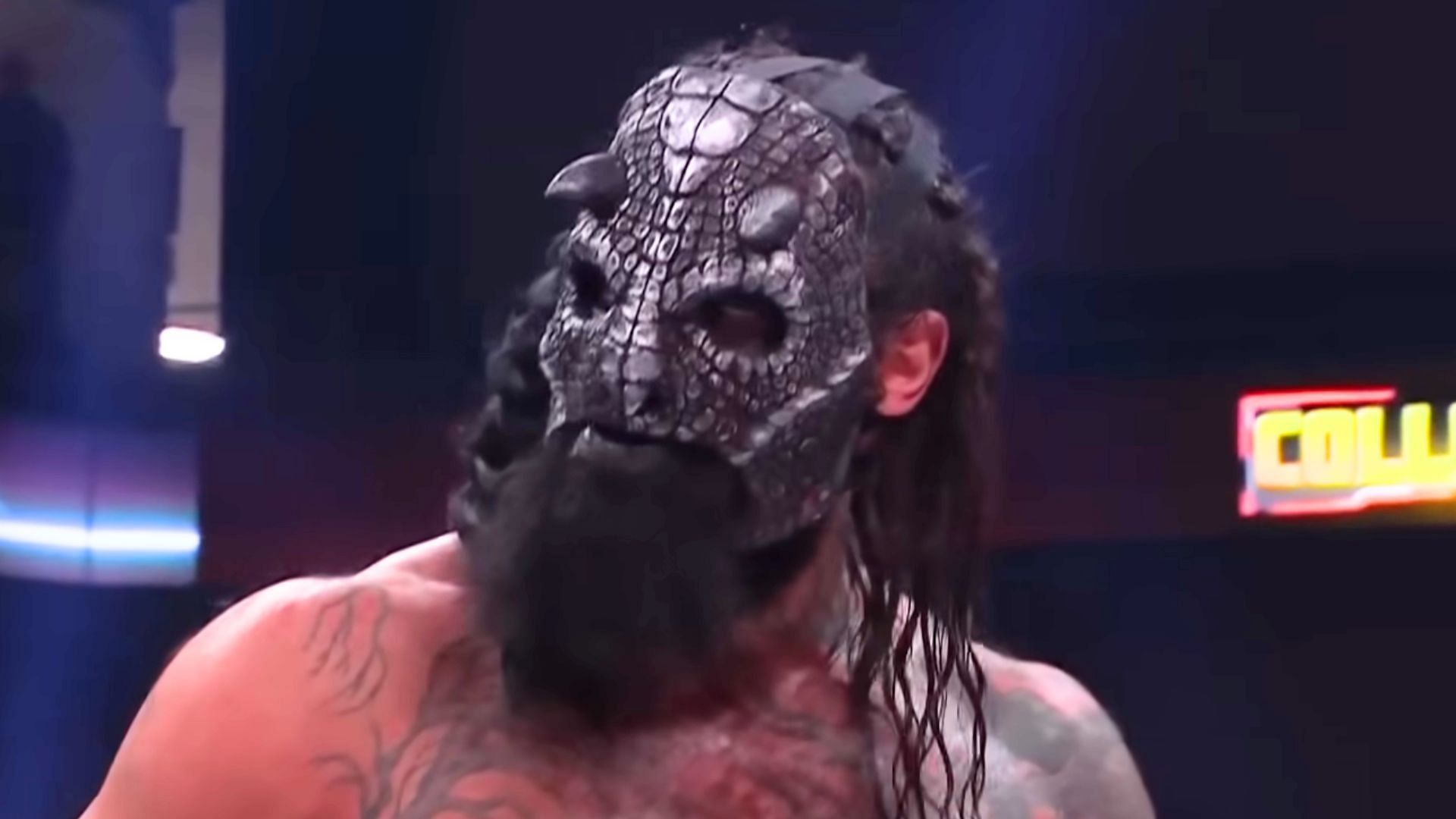 Killswitch/Luchasaurus is currently on a haitus due to heath issues. (Image via AEW YT) 