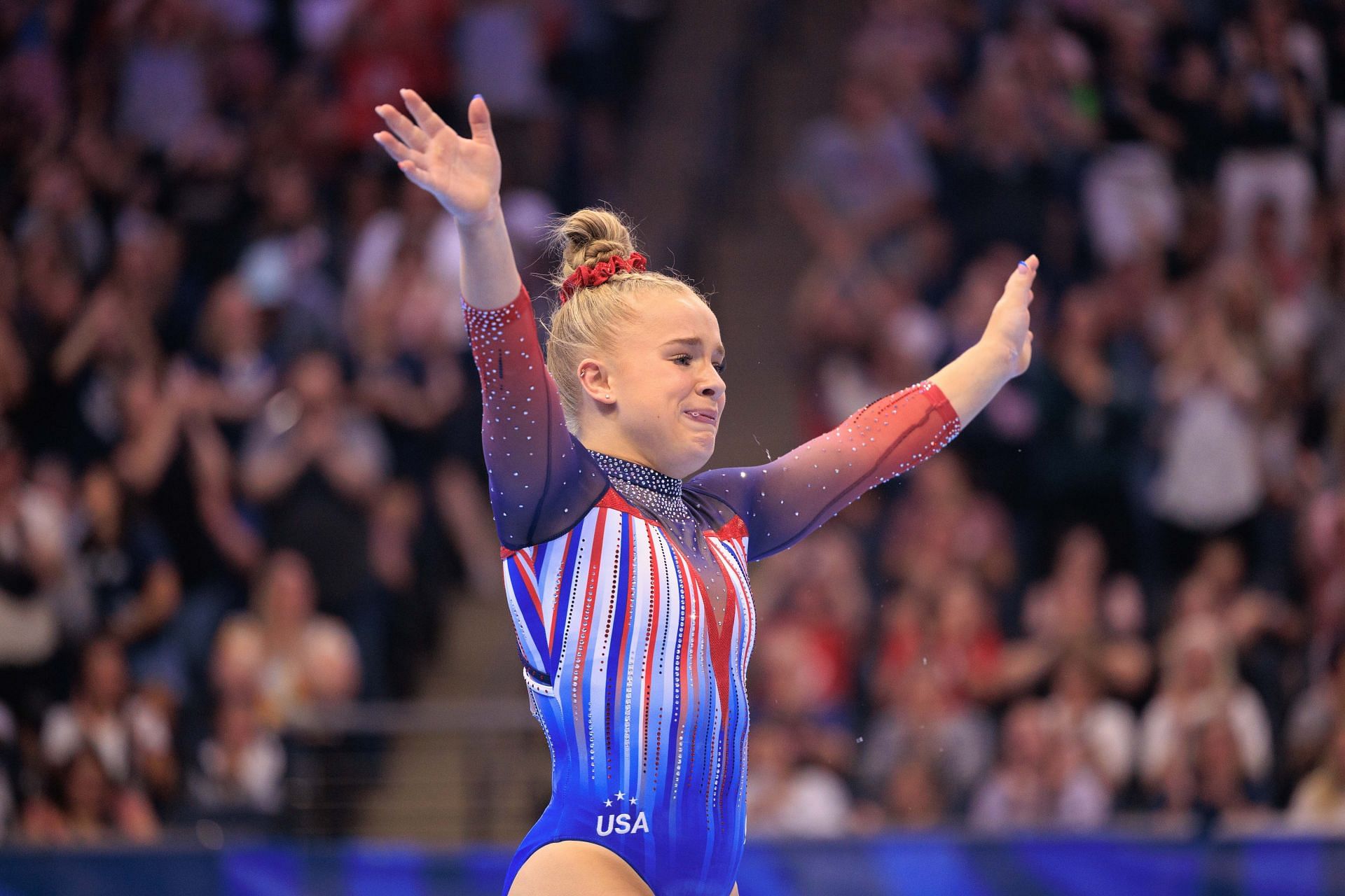 Joscelyn Roberson at the US Olympics Gymnastics Trials 2024 [Image Source : Getty]