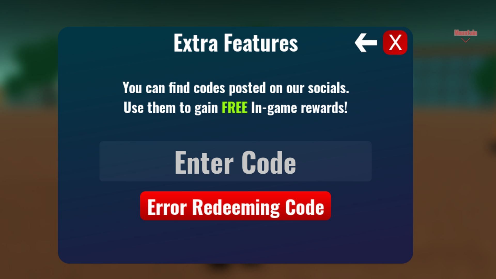 Dealership Life RP invalid code issue (Image via Roblox)