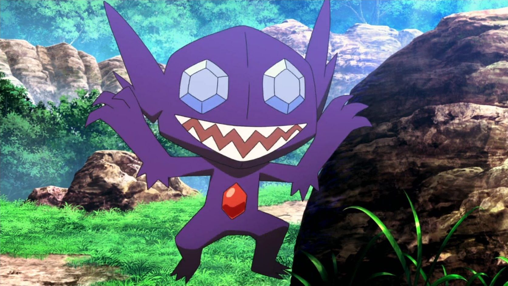 Sableye in the anime (Image via TPC)