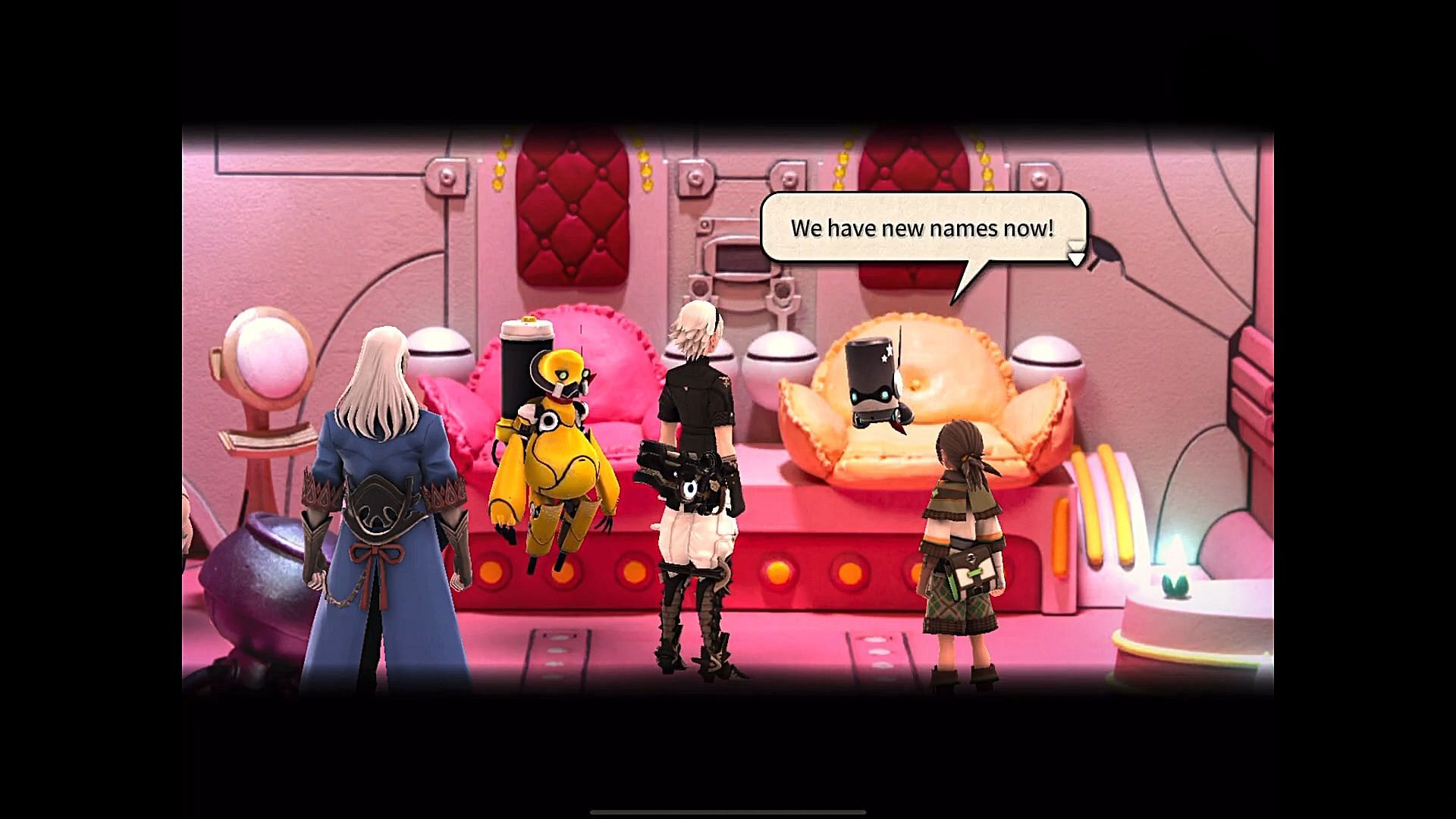 Leo and friends meeting Pricle and Clicker in FANTASIAN Neo Dimension (Image via Square Enix)