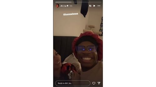 Travis Hunter's Instagram story (image credit: instagram/db3_tip)