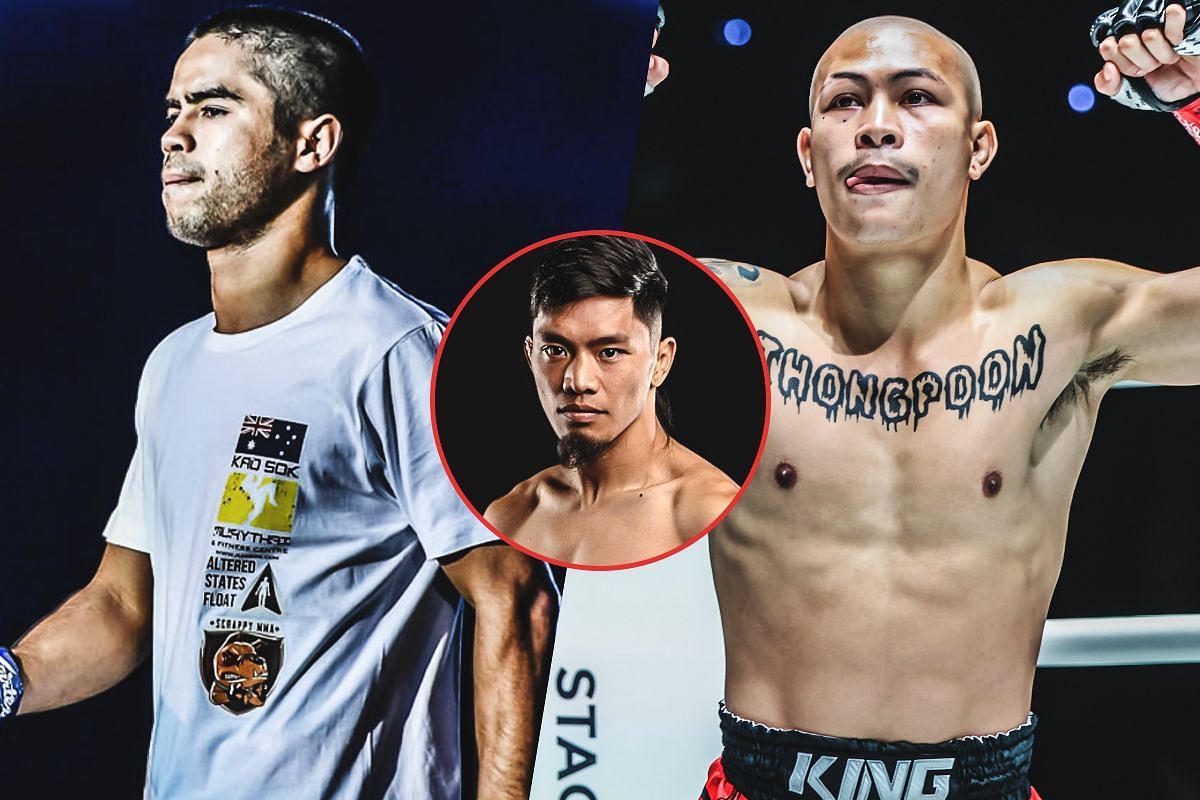 Lito Adiwang (Center) previews Williams (Left) vs Thongpoon (Right)