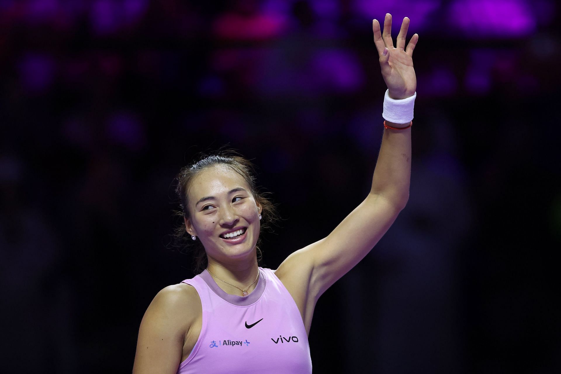 Zheng Qinwen at the WTA Finals 2024. (Photo: Getty)