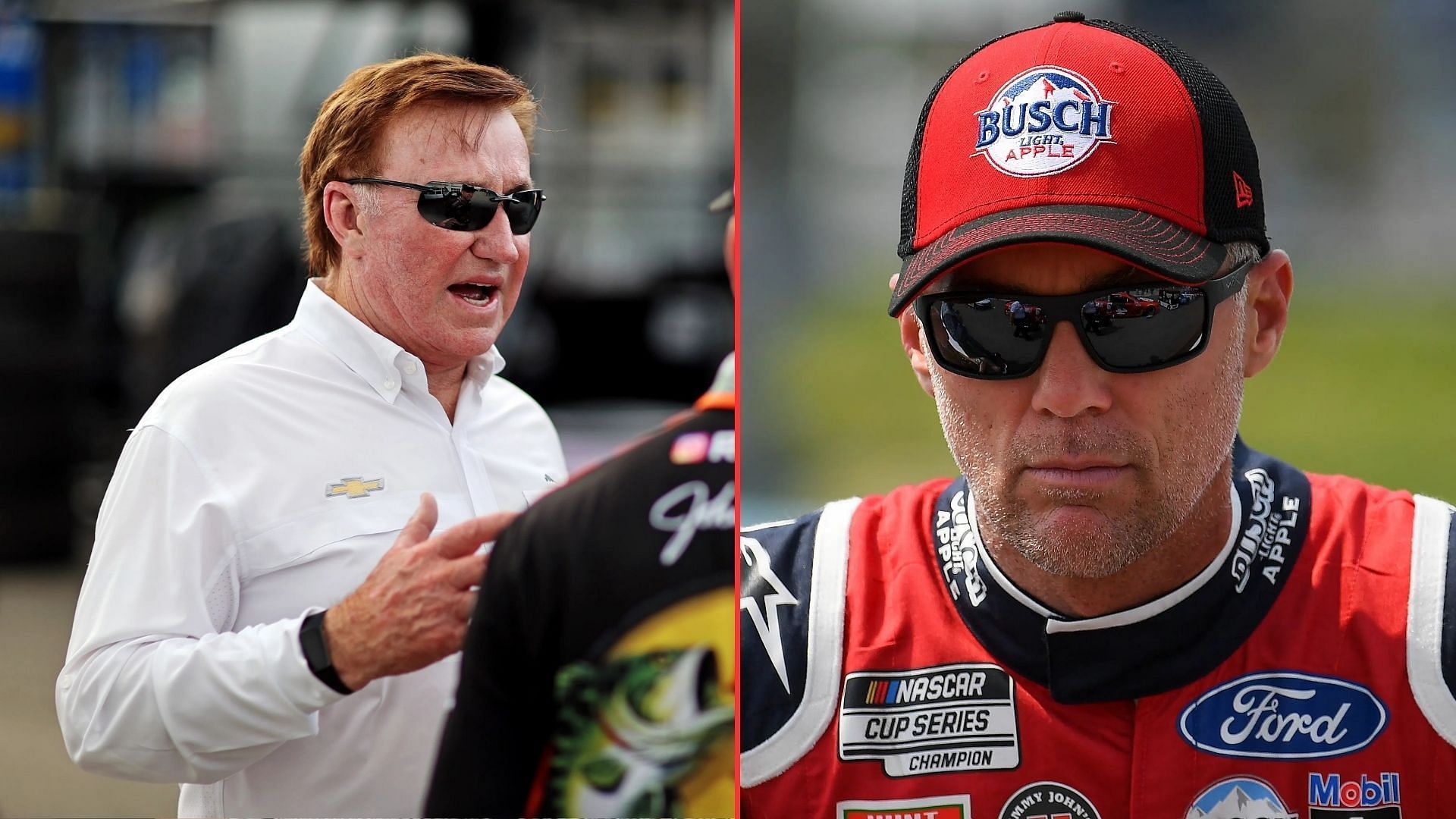 When Richard Childress (L) spoke about his relationship with Kevin Harvick (R) (Image: Imagn)