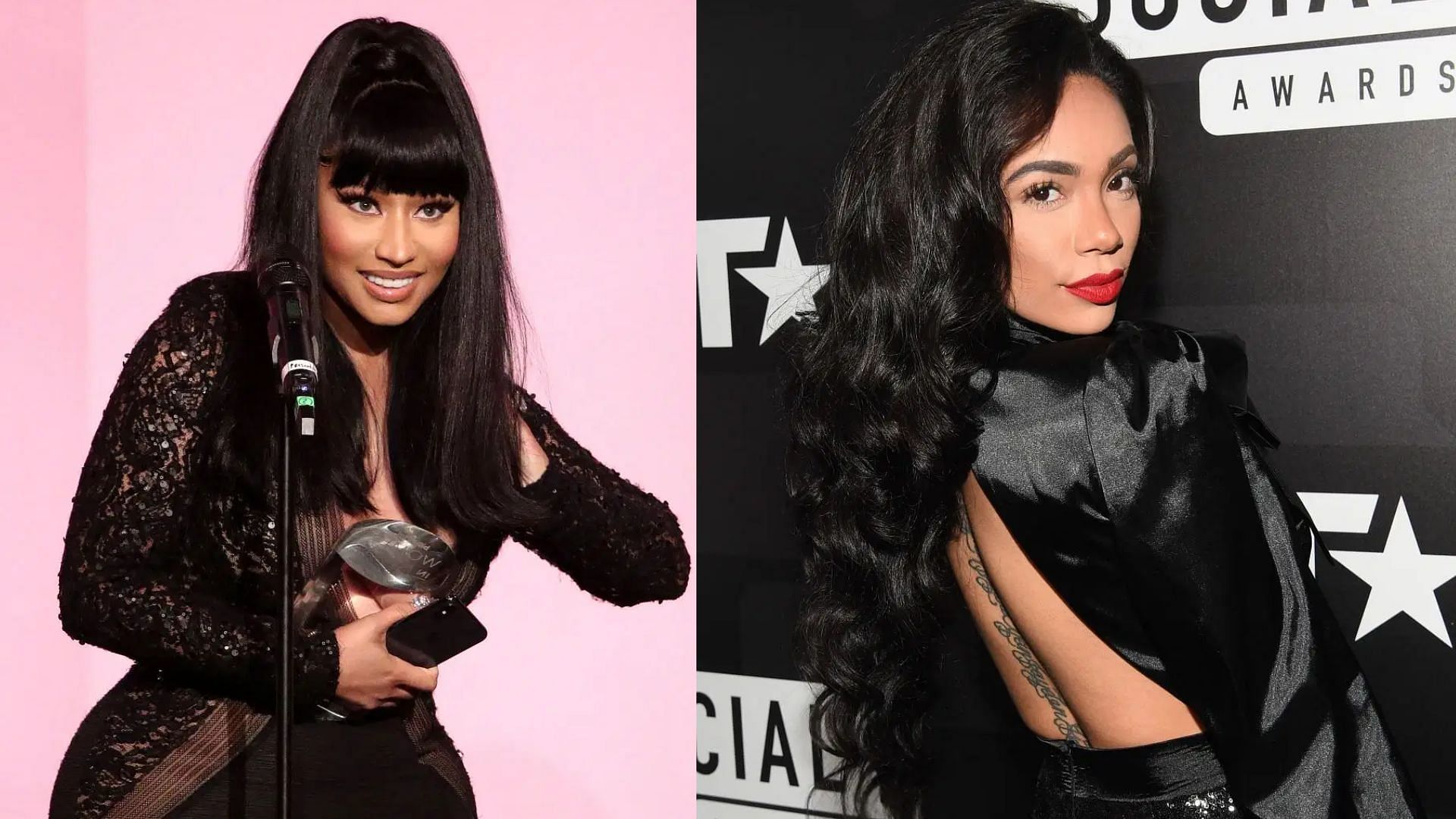 L to R: Nicki Minaj and Erica Mena (All images sourced from Getty)