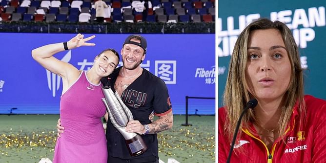 Paula Badosa makes her feelings known about Aryna Sabalenka and boyfriend Georgios as couple go on special "race date" in Abu Dhabi