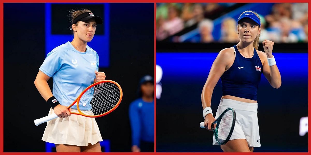 Nadia Podoroska and Kaite Boulter will lock hrons. (Source: Getty)