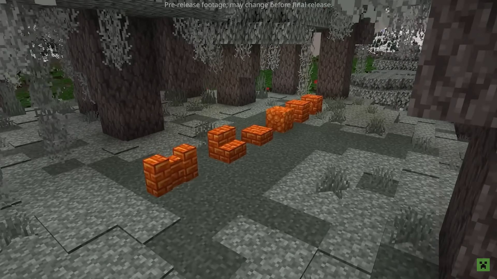 Resin bricks can be used to craft a variety of blocks in The Garden Awakens (Image via Mojang Studios)