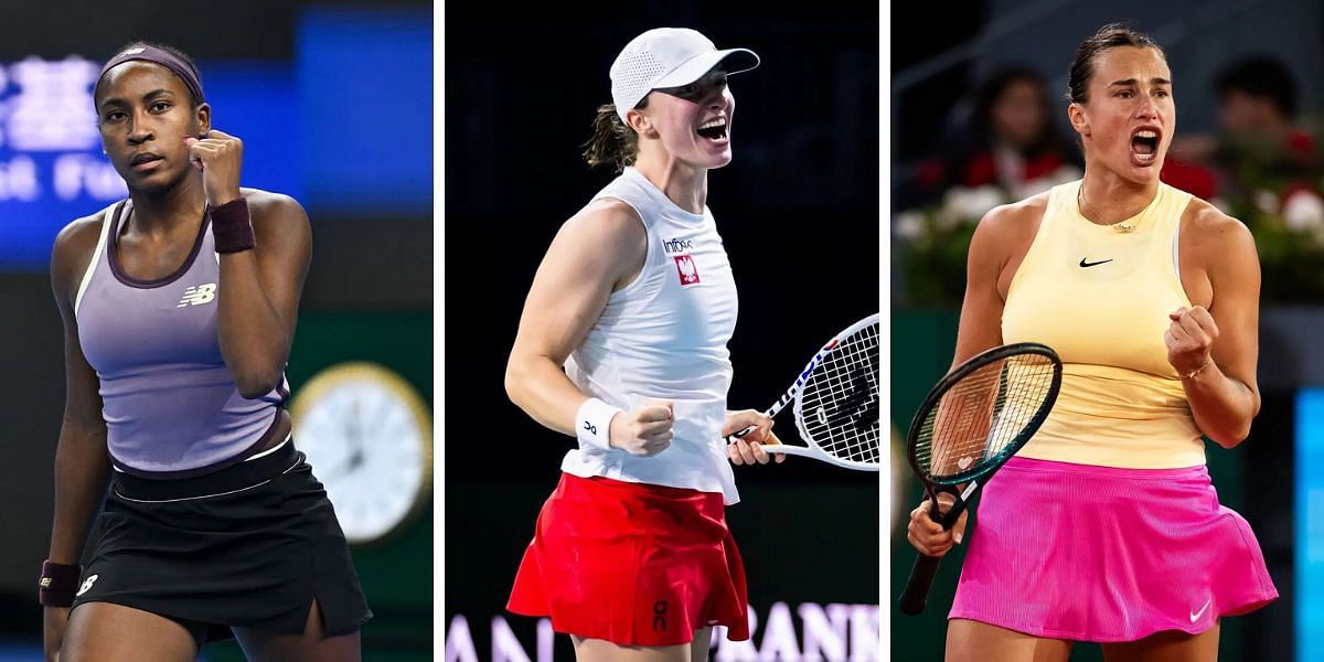 Coco Gauff, Iga Swiatek, and Aryna Sabalenka dominated the tour this year. (Photos: Getty)