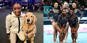 USA Gymnastics therapy dog Beacon returns home after being hospitalized following health scare
