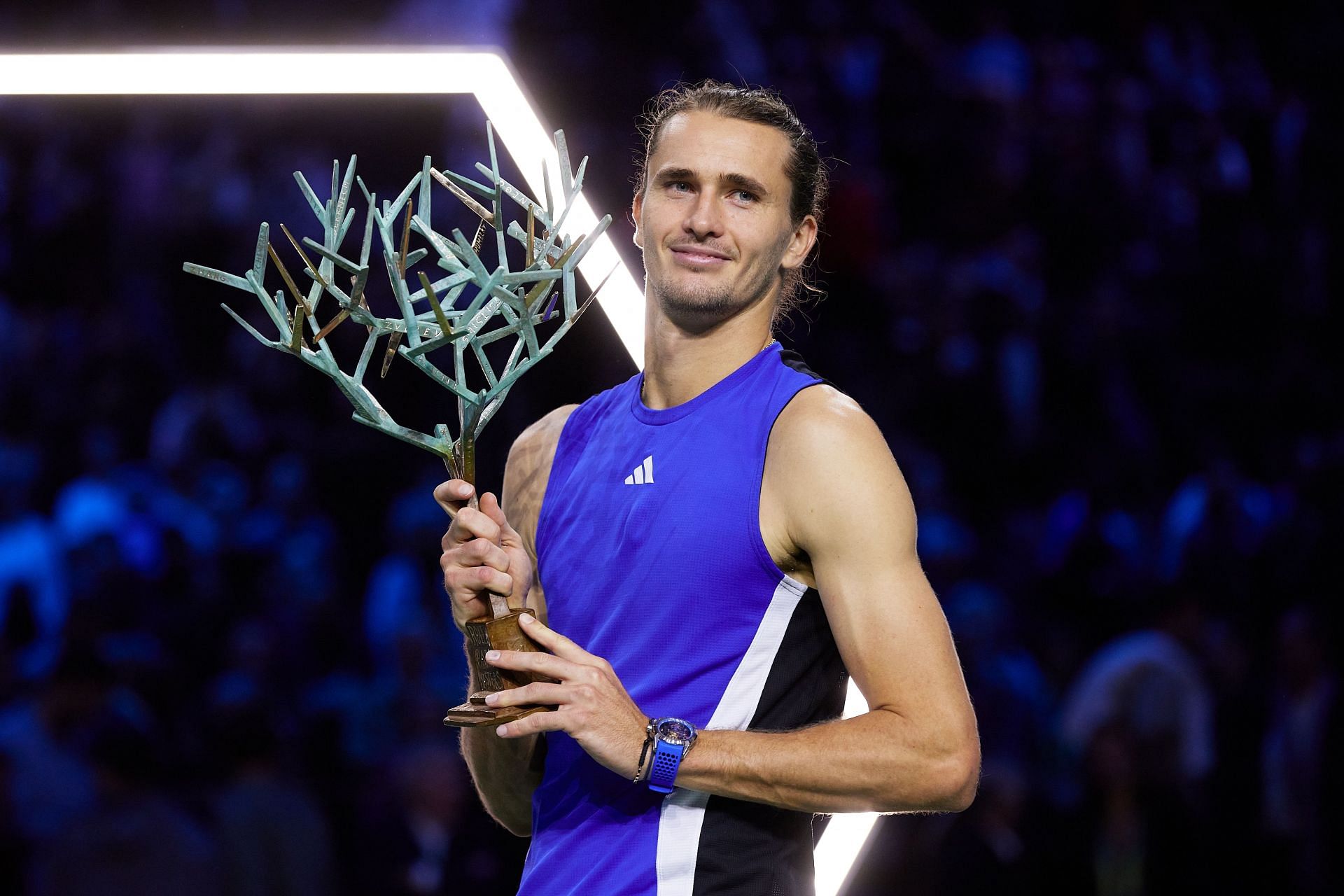 Alexander Zverev at the Paris Masters 2024. (Photo: Getty)