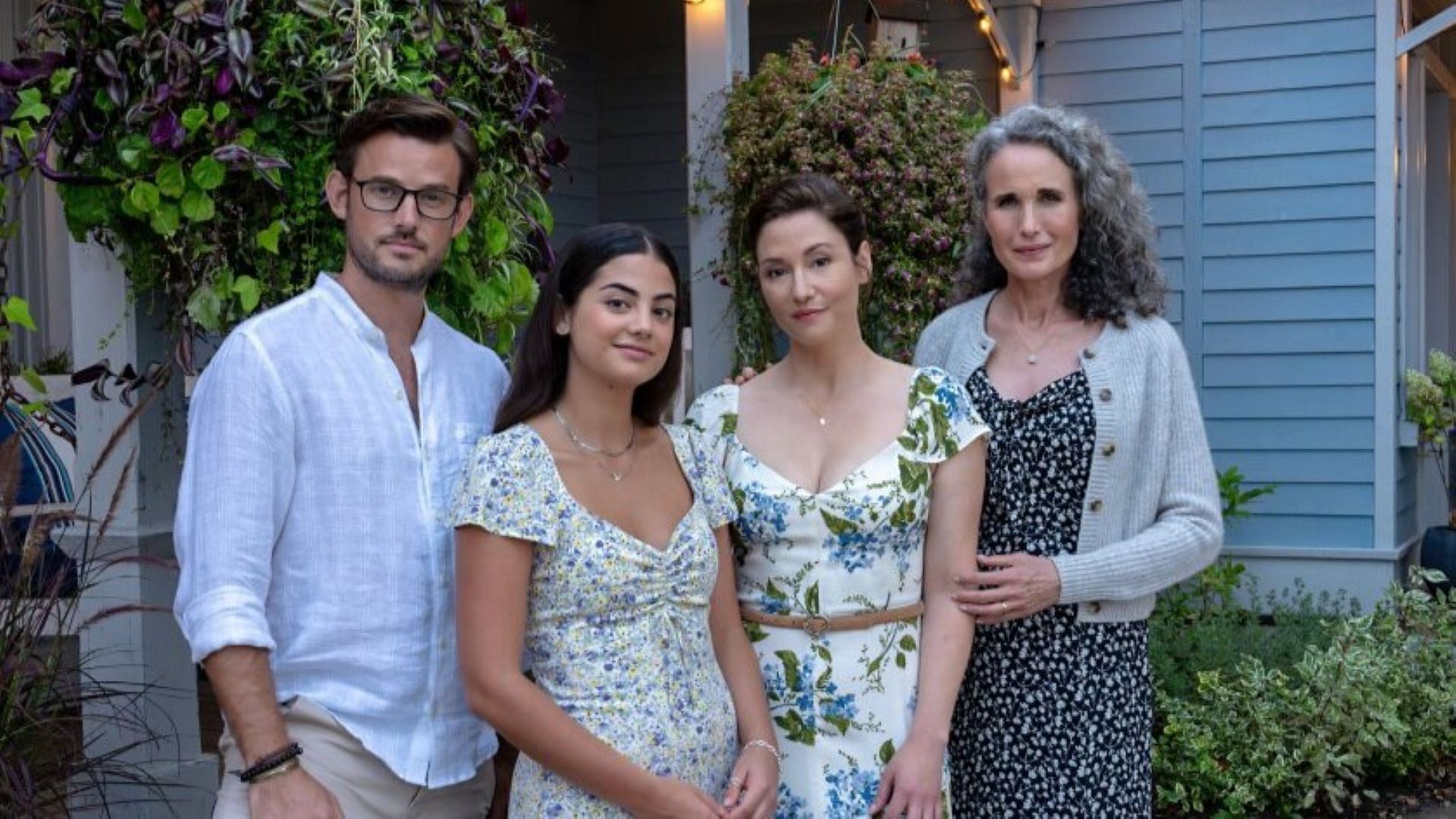 Elliot, Alice, Kat and Del in a still from The Way Home (image via Hallmark)