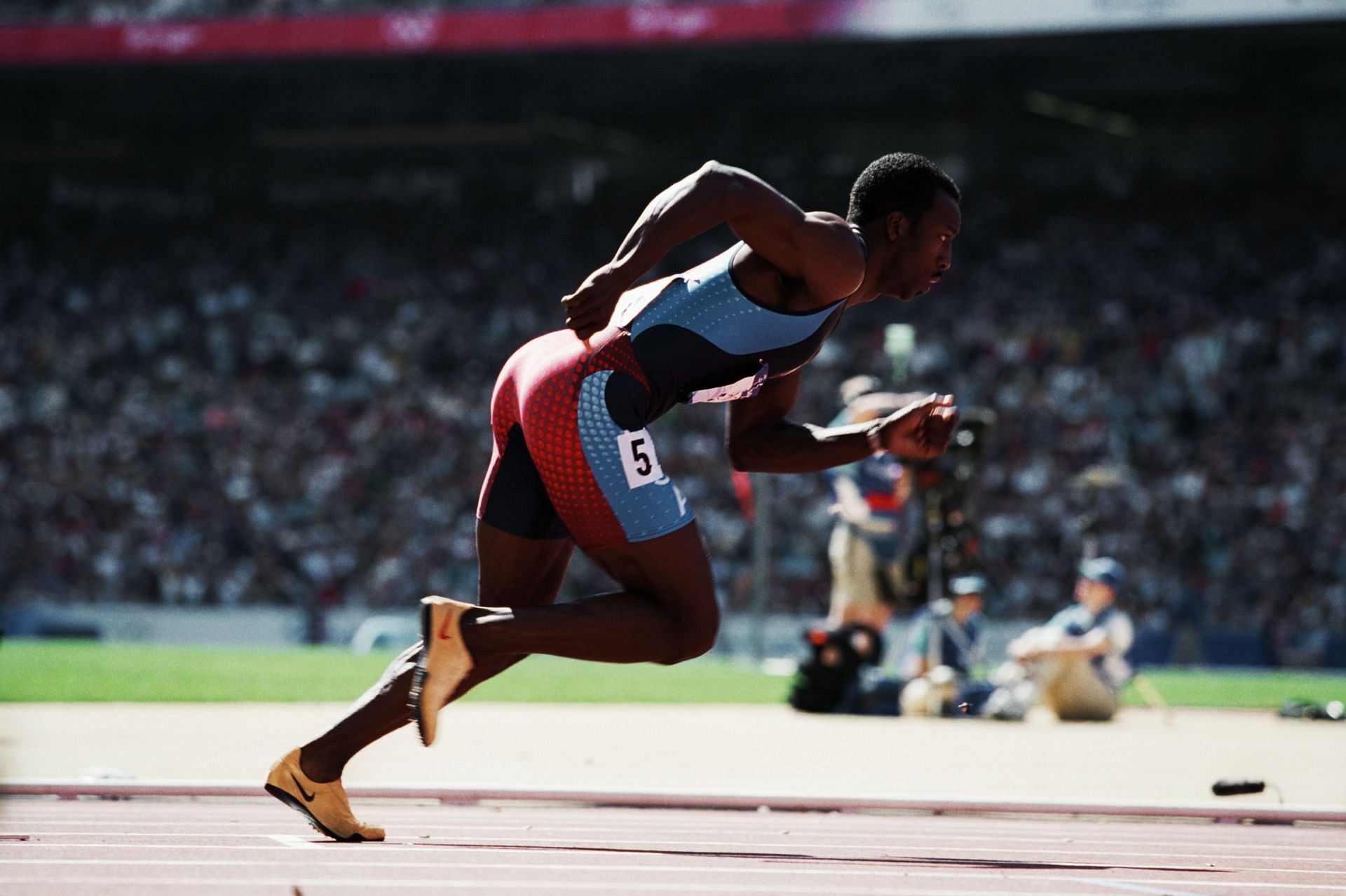 Michael Johnson at the Sydney Olympics (Image Source: Getty)