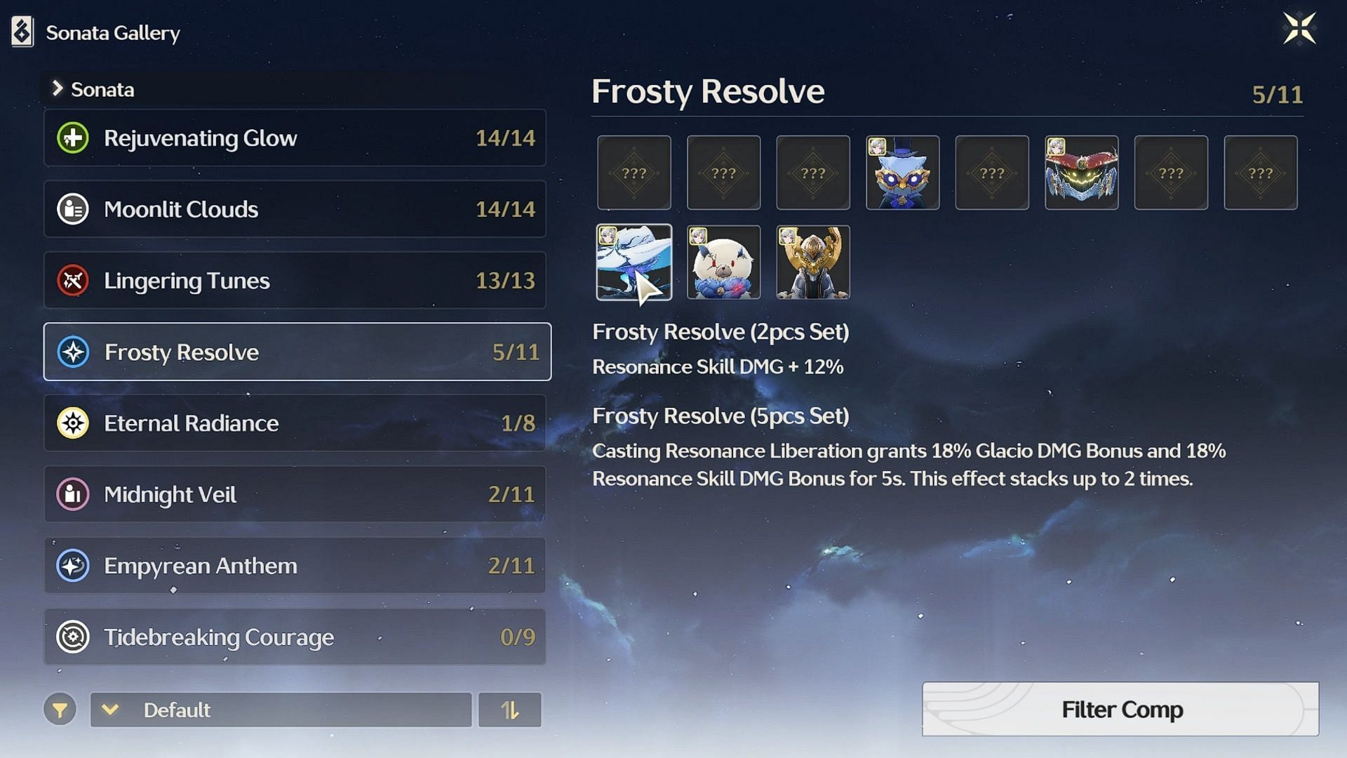 Frosty Resolve is the best Echo set (Image via Kuro Games)