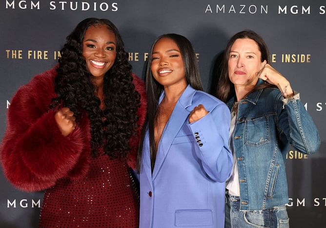 Claressa Shields was "sweating bullets" about Ryan Destiny playing her in 'The Fire Inside' biopic: "My boxing cannot be looked at as mediocre"