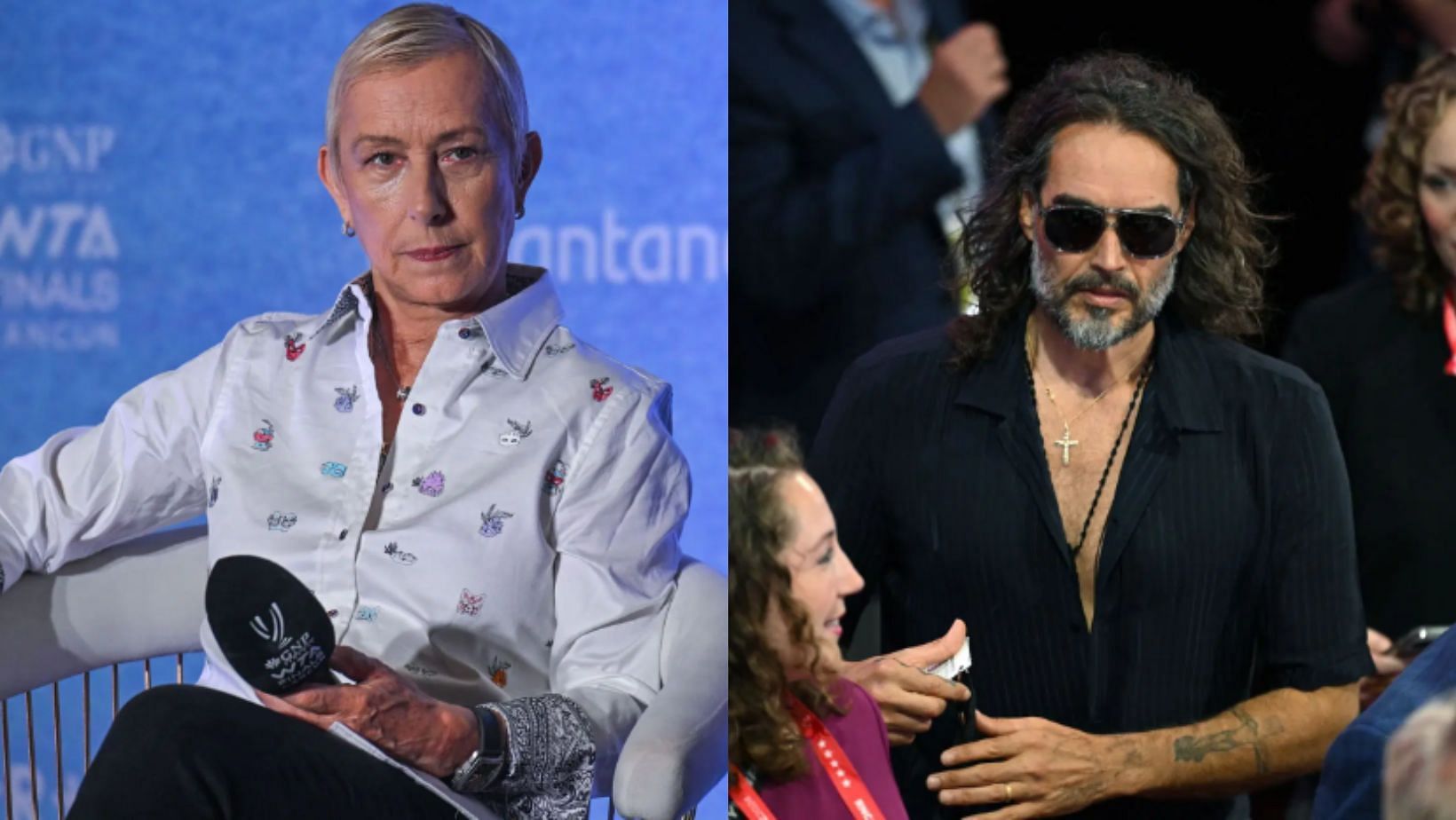 Martina Navratilova hits out a Russell Brand (Image Source: Getty)