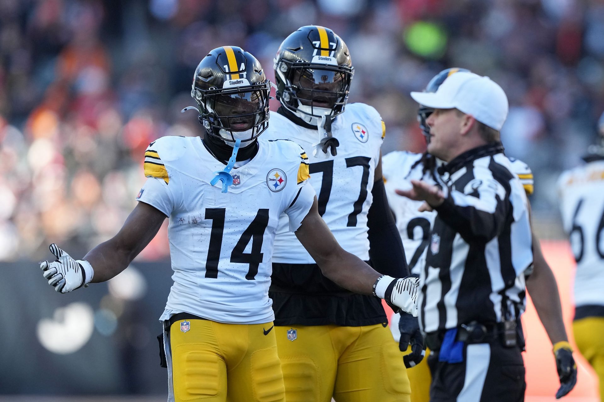 George Pickens during Pittsburgh Steelers v Cincinnati Bengals - Source: Getty