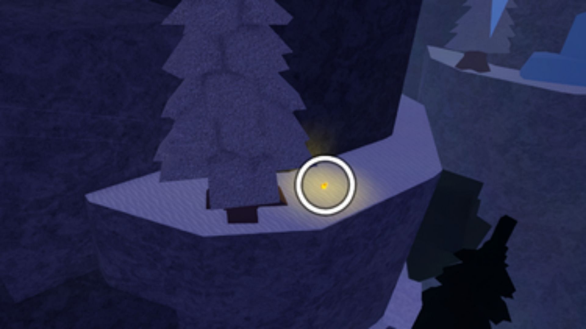 Yellow energy crystal location in Roblox Fisch (Image via Roblox)