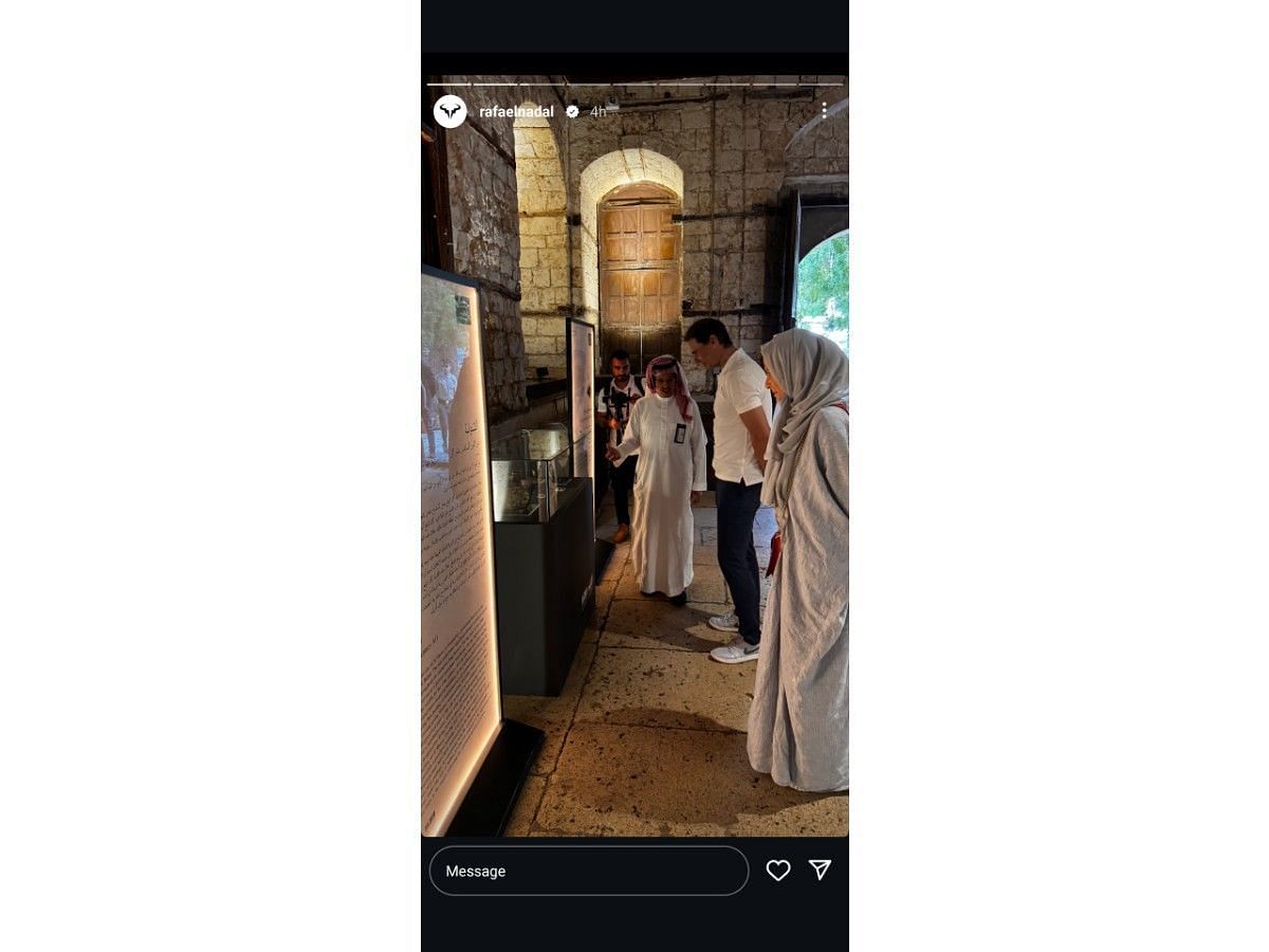 Nadal's Instagram story
