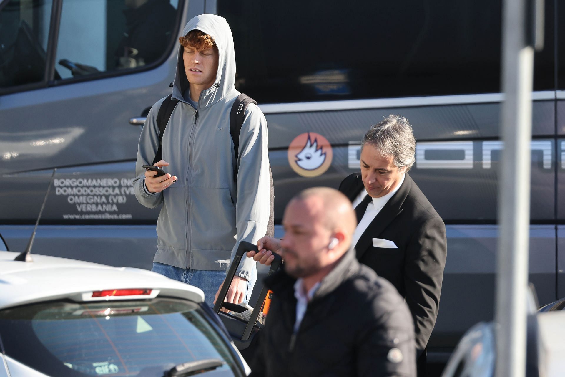 Jannik Sinner pictured at Milan Malpensa airport arriving from Miami on December 04 - Source: Getty