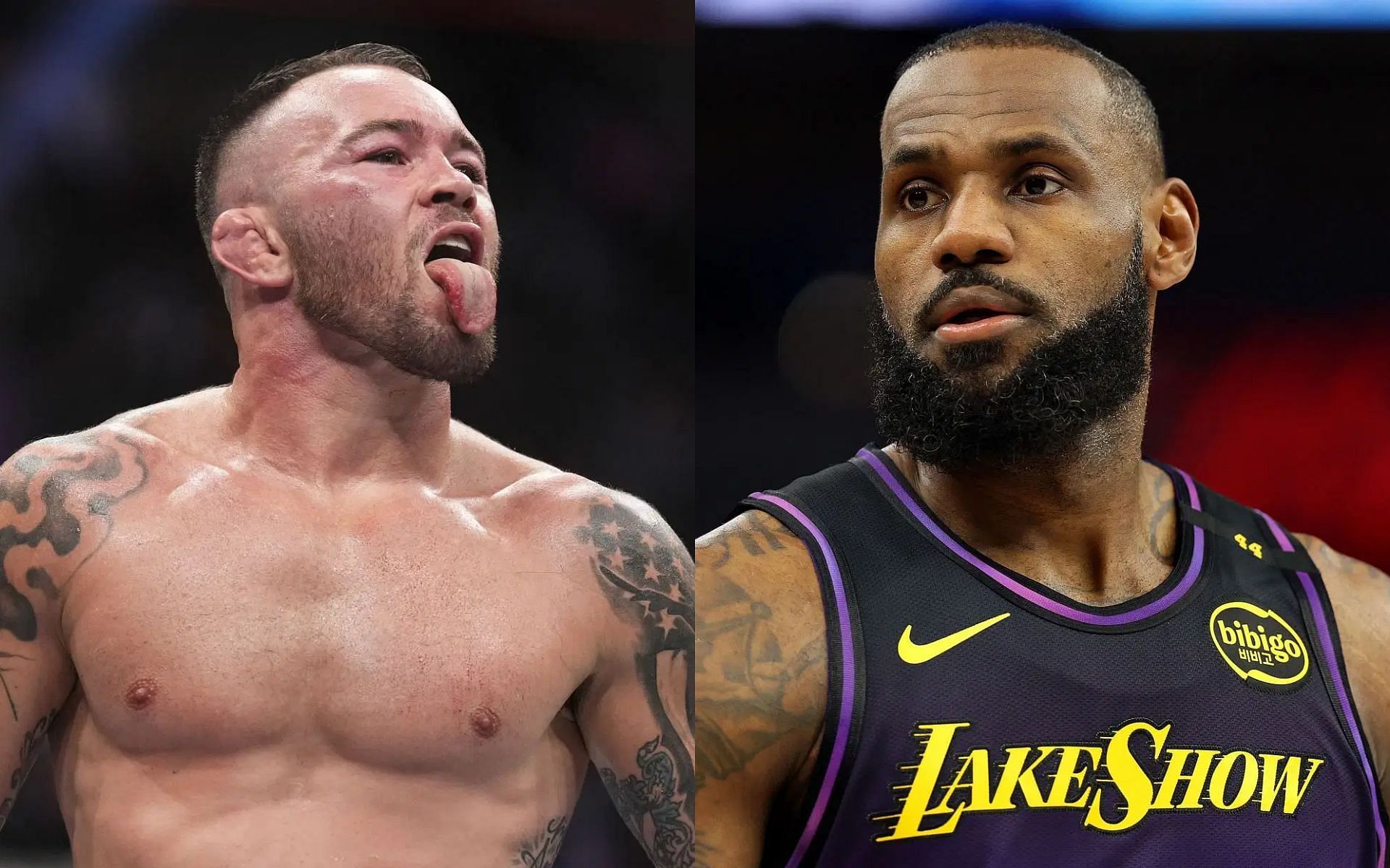 Colby Covington (left) takes aim at LeBron James (right) after taking personal leave from NBA [Images courtesy: Getty Images]