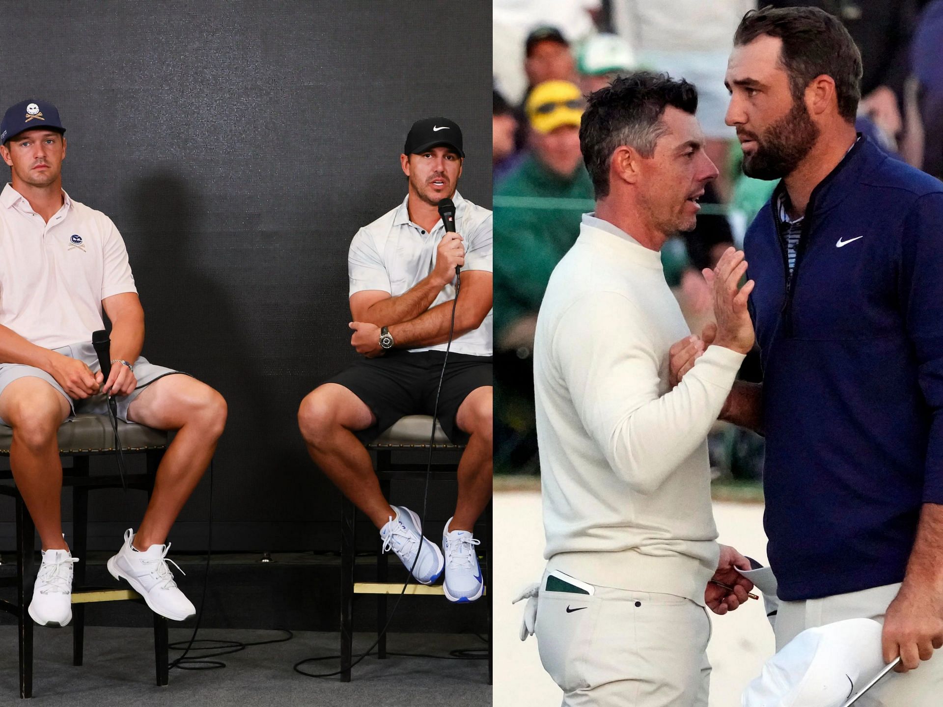 The Showdown 2024 will feature Bryson DeChambeau, Brooks Koepka, Rory McIlroy and Scottie Scheffler (Images via Imagn)