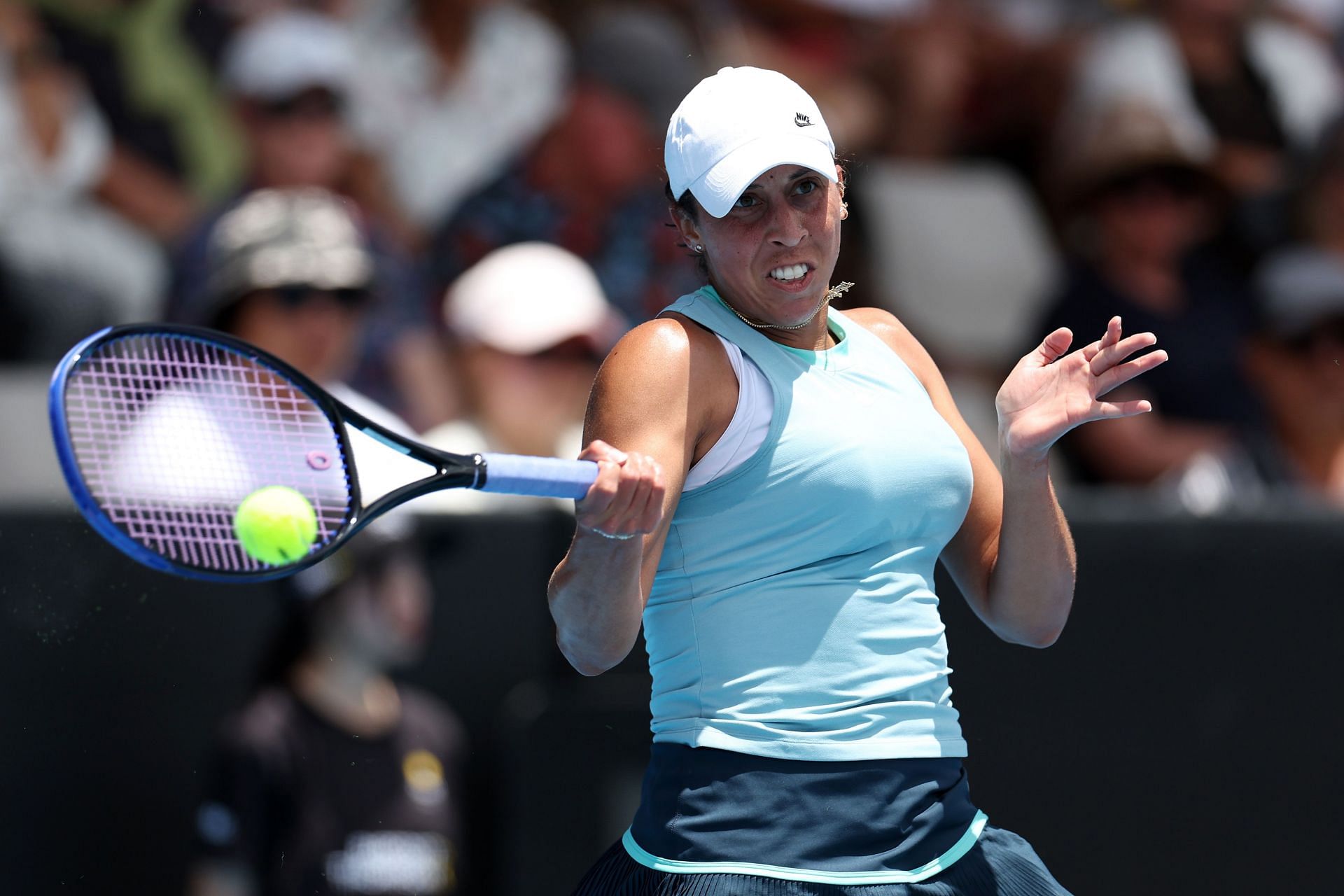 Madison Keys at the ASB Classic 2025. (Photo: Getty)