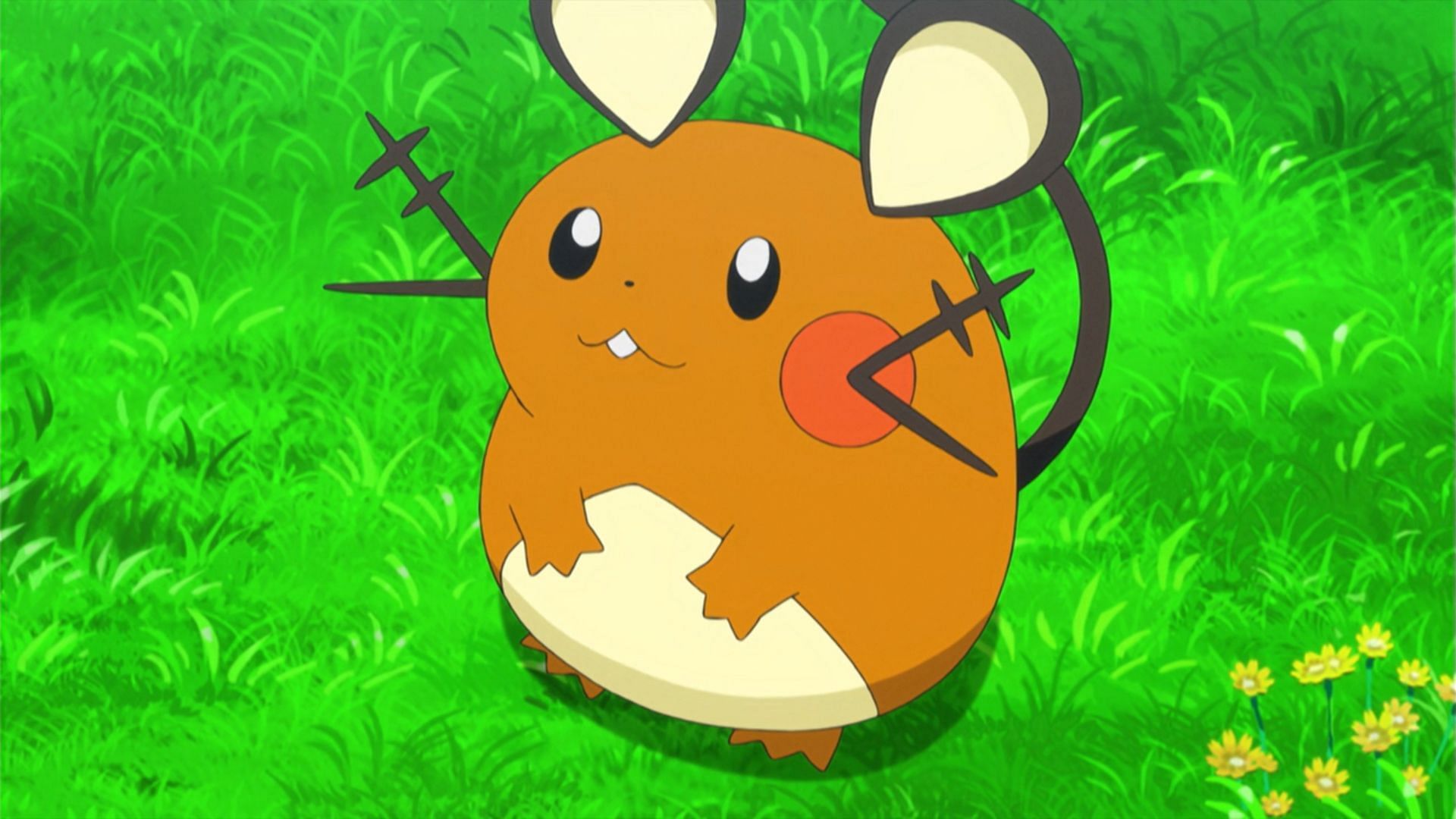 Dedenne in the anime (Image via TPC)