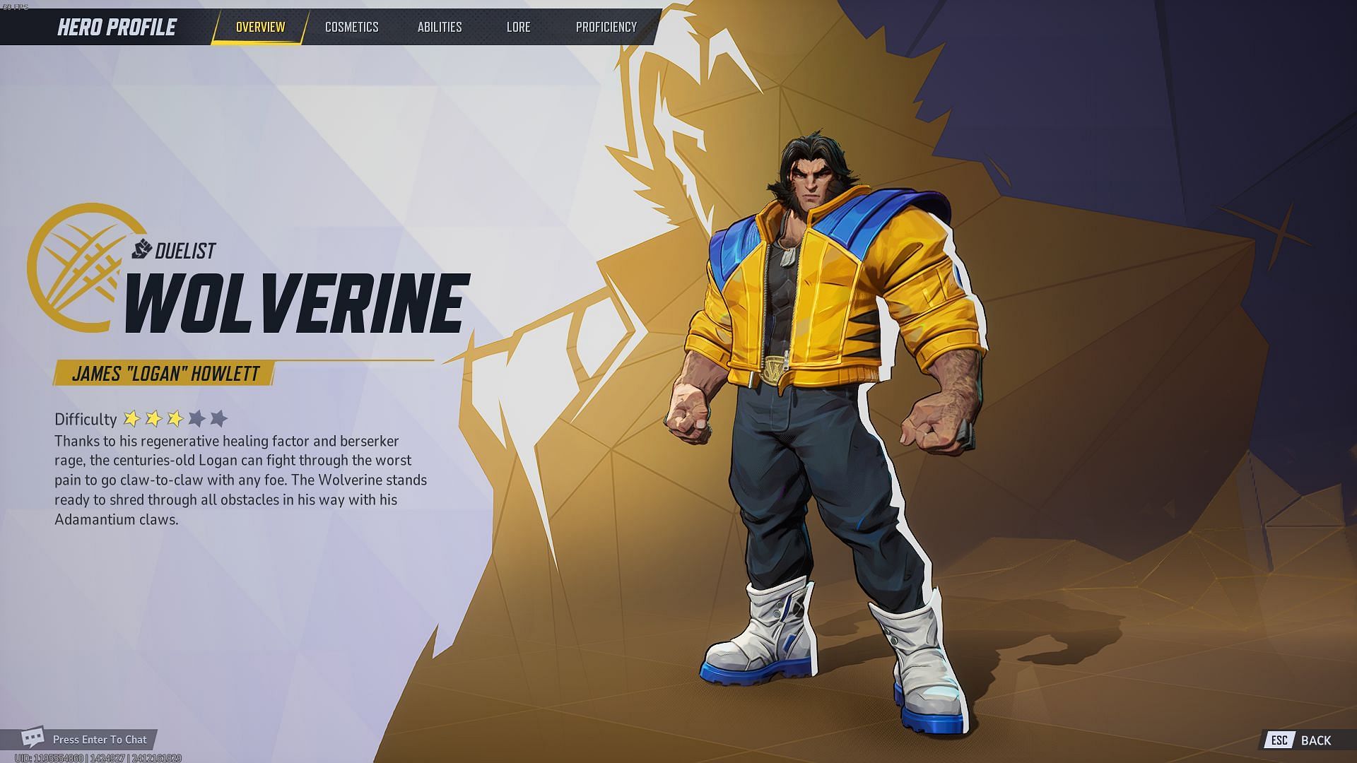 Marvel Rivals Wolverine (Image via NetEase Games)