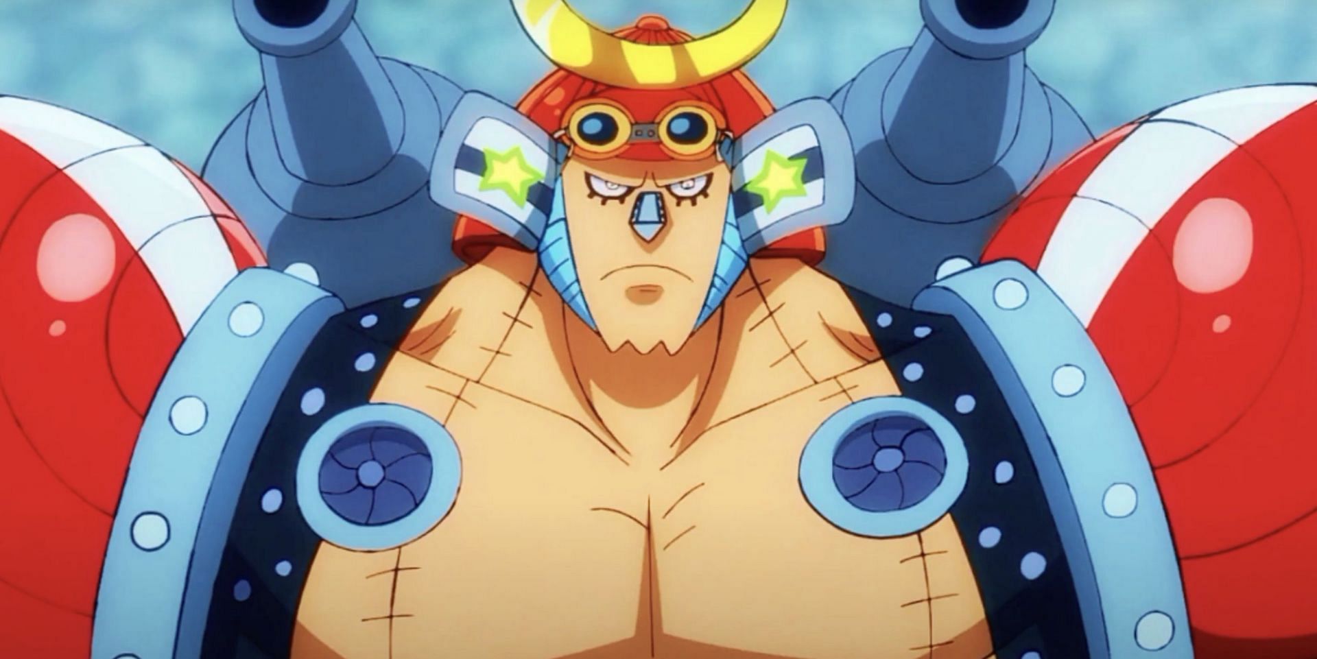 Franky as seen in anime (Image via Toei Animation)