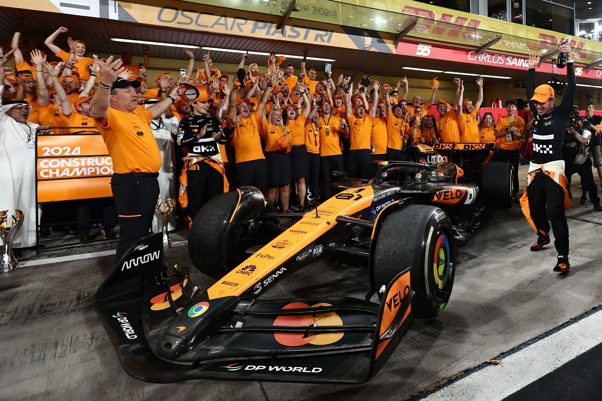 Lando Norris &amp; McLaren at F1 Abu Dhabi Grand Prix 2024 - Image Source: Getty